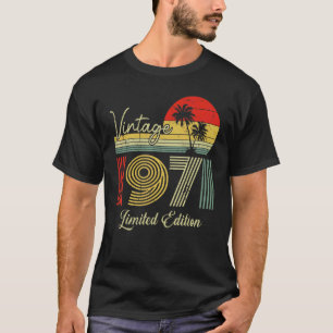 Camiseta 52 anos Vintage 1971 52º aniversário 1