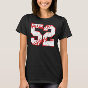 Camiseta 52 Celebração de Festa de Baile de Tema de Beisebo