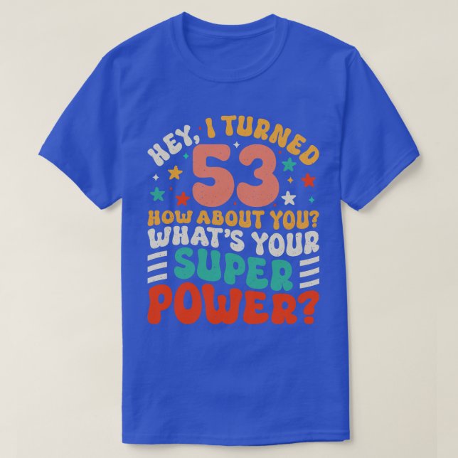 Camiseta 53º aniversário 4 (Frente do Design)