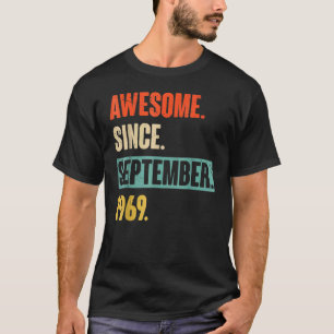 Camiseta 53º aniversário 53 anos é incrível desde setembro