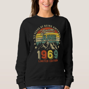 Camiseta 53º Aniversário 53 Anos Incrível Desde Junho De 19