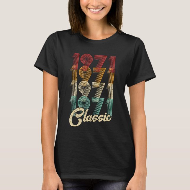 Camiseta 53º Aniversário com Clássica 1971 53 Anos (Frente)