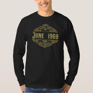 Camiseta 53º aniversário da Legenda de Vintage desde junho
