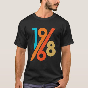 Camiseta 53º Aniversário da Vintage Retro 60s Estilo 1968