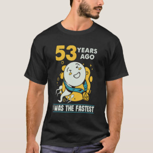 Camiseta 53º Aniversário Homens Humor 53 Anos Atrás Eu Era