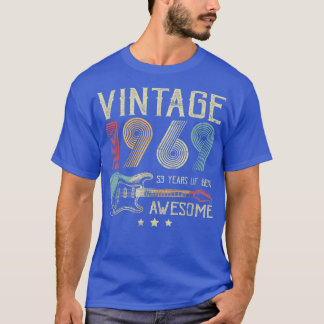 Camiseta 53º Aniversário Mulheres Mens Vintage Incrível 196