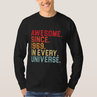Camiseta 53º Awestor De Aniversário De 1969 Em Cada Univers