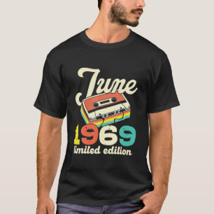 Camiseta 53. º aniversário, junho de 1969 Vintage Cassette 