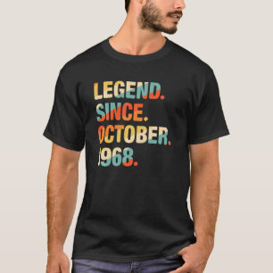 Camiseta 53. º aniversário Legenda de 53 anos desde 19 de