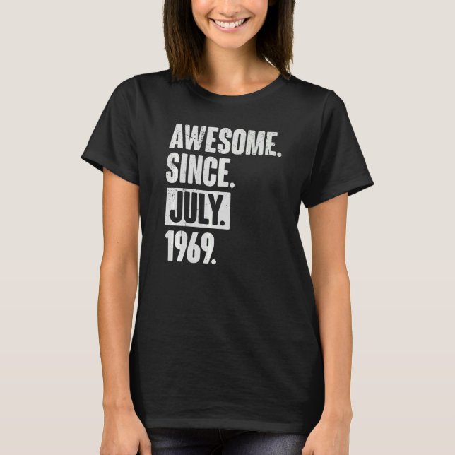 Camiseta 53 anos 53 anos Aniversário fantástico desde julho (Frente)