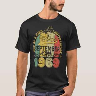 Camiseta 53 Anos 53 Anos Aniversário Incrível Desde Setembr