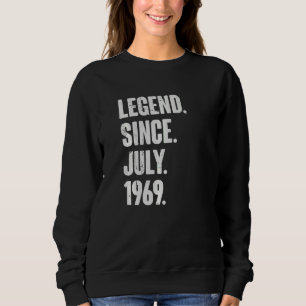 Camiseta 53 anos, 53 anos, lenda de aniversário desde julho