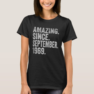 Camiseta 53 anos 53 anos surpreendentes desde setembro