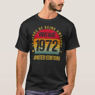 Camiseta 53 Anos Cinquenta E Três 1972 53º Aniversário