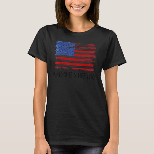 Camiseta 53 anos de idade incrível desde 1969 53º aniversár (Frente)