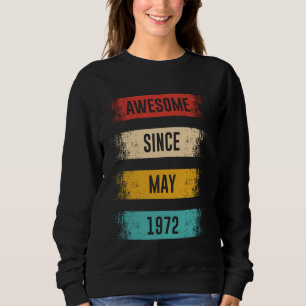 Camiseta 53 Anos De Idade Incrível Desde Maio De 1972 53º A