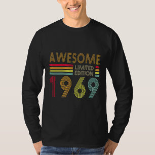 Camiseta 53 Anos De Idade Retro Incrível 1969 Edição 53º Na
