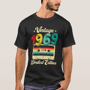 Camiseta 53 Anos Vintage 1969 Cassette Tape 53Rd Birth