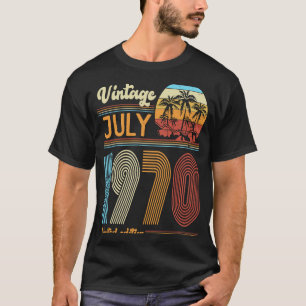 Camiseta 53 anos Vintage aniversário julho 1970 Mulheres Ho