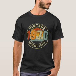 Camiseta 53 anos Vintage originais peças 1970 Retro 53r