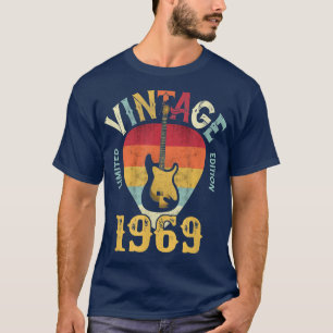 Camiseta 53 anosVintage 1969 Guitar Pick 53rd Birthday