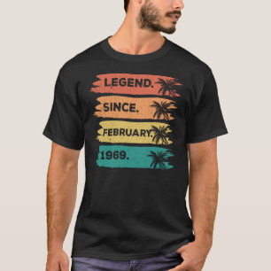 Camiseta 54ª Legenda de aniversário da Vintage desde fevere