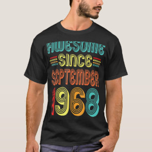 Camiseta 54º aniversário 54 anos é incrível desde setembro