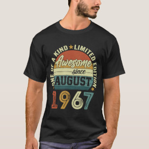 Camiseta 54º aniversário da Vintage Incrível desde agosto d