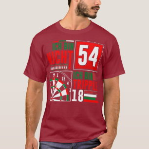 Camiseta 54º Aniversário Darts Engraçado Dizendo Dardos Dit