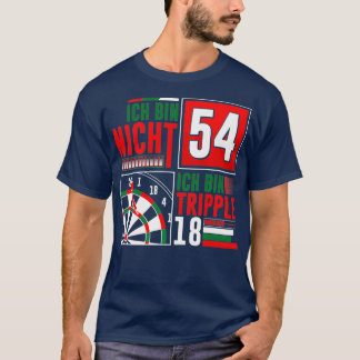Camiseta 54º Aniversário Darts Engraçado Dizendo Dardos Dit
