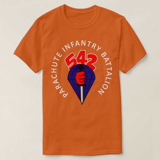 Camiseta 542º Batalhão de Infantaria de Paraquedas com Fund (Frente do Design)