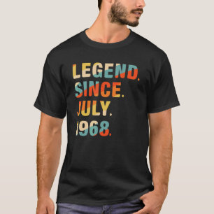 Camiseta 54. º aniversário de 54 anos Legenda desde julho d