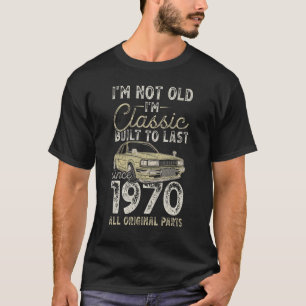Camiseta 54.º aniversário desde 1970 Carro Clássico com 54