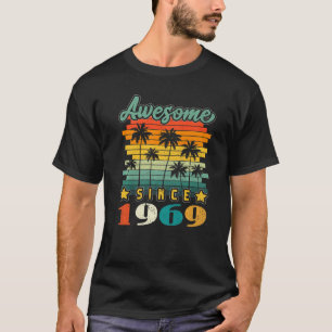 Camiseta 54.º Aniversário Vintage Incrível Desde 1969 54 An