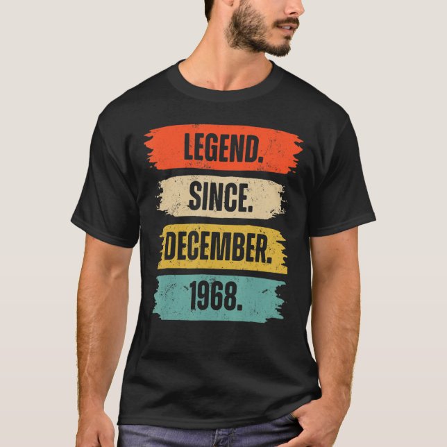 Camiseta 54 anos 54.a legenda de aniversário desde 1 de dez (Frente)