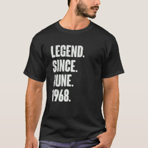 Camiseta 54 anos, 54.a legenda de aniversário desde junho d