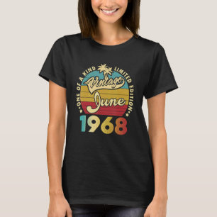 Camiseta 54 anos de idade, Awis de aniversário desde junho