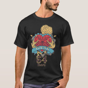 Camiseta 54 Anos De Idade Do Aniversário