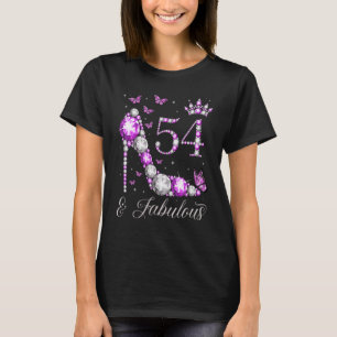 Camiseta 54 anos de idade e fabuloso 54.º aniversário de al