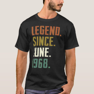 Camiseta 54 anos de lenda desde junho de 1968 54º aniversár