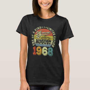 Camiseta 54 anos é incrível desde agosto de 1968 54º nascim