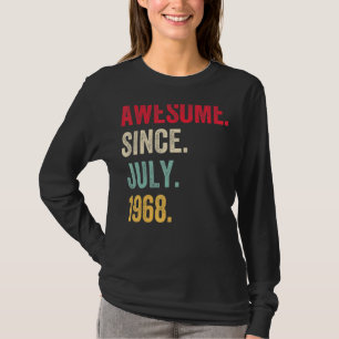 Camiseta 54 anos é incrível desde julho de 1968 54º anivers