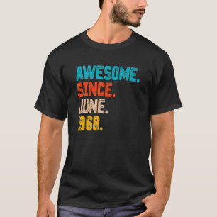 Camiseta 54 anos é incrível desde junho de 1968 54º anivers
