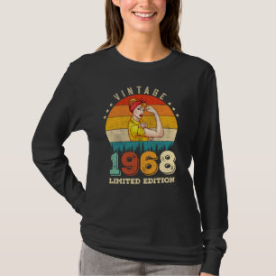 Camiseta 54 anos Vintage Women 1968 54th Birthday Gift