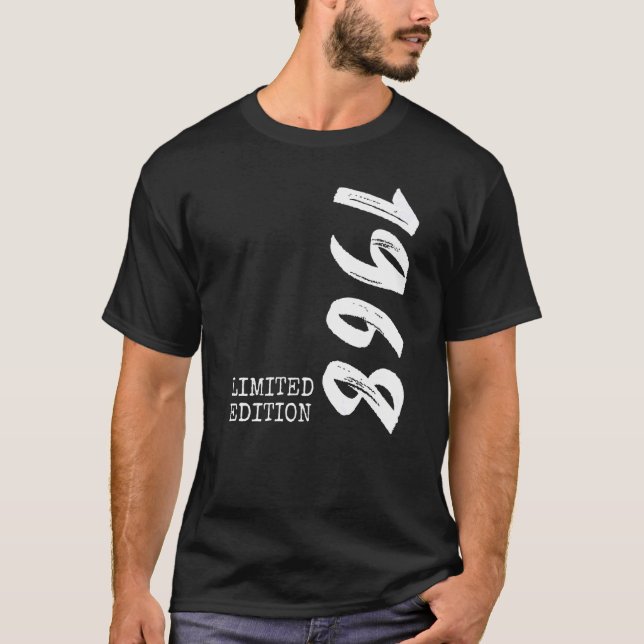 Camiseta 54.o aniversário Damas Mens 54 Anos 1968 1 (Frente)