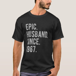 Camiseta 55º Aniversário De Casamento Para Ele, Epic Husban
