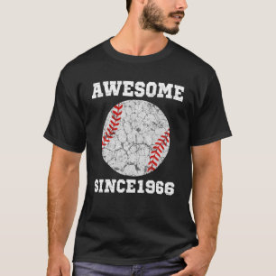 Camiseta 55º Aniversário Do Lover De Baseball Com 55 Anos