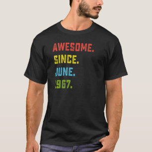 Camiseta 55º Aniversário Impressionante Desde Junho De 1967