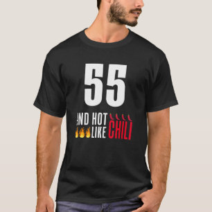 Camiseta 55º aniversário Mulheres Homens Engraçados Quente 