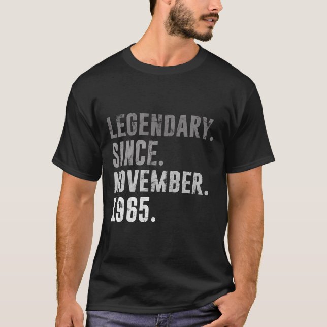 Camiseta 55º aniversário Oferece Legendário Desde Novembro  (Frente)